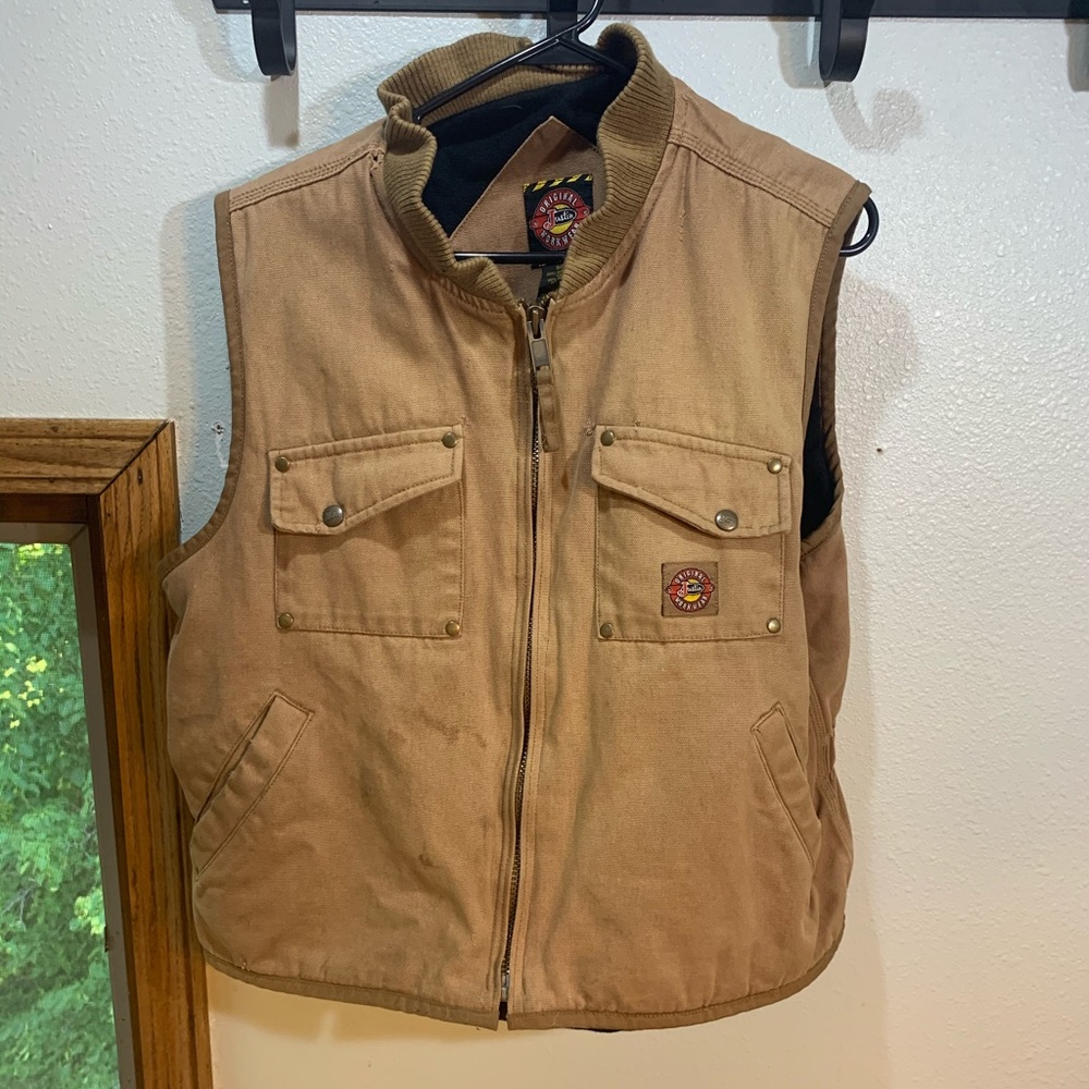 Justin boots workwear vest size large